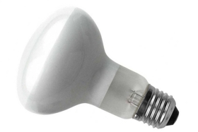 This is a 60W 26-27mm ES/E27 Reflector/Spotlight bulb that produces a Clear light which can be used in domestic and commercial applications