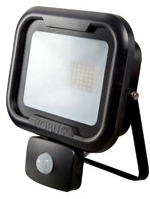 Robus Remy Black Case 10W PIR IP65 Cool White LED Floodlight (With Junction Box)