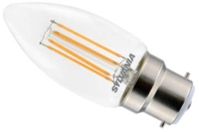 Sylvania LED Filament Dimmable 4.5 Watt Candle BC (40 Watt Alternative)