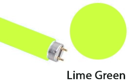 T8 2 Foot Lime Green Coloured Sleeve