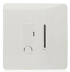 Trendi Fused Spur Switch Outlet in White