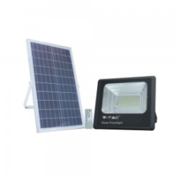 V-Tac 100W IP65 Solar LED Floodlight 2450Lm 4000K Cool White (2 Year Warranty)