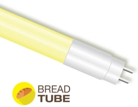 V-Tac 18W G13 T8 LED Tube Food Light for Bread Displays 1200mm Yellow (36W Equivalent)