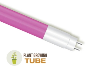 V-Tac 18W G13 T8 LED Tube Food Light for Plant Displays 1200mm Purple (36W Equivalent)