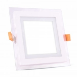 V-Tac 18W Square Glass Recess LED Panel Light Daylight