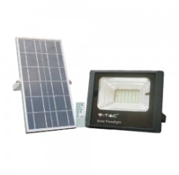 V-Tac 25W IP65 Solar LED Floodlight 550Lm 4000K Cool White (2 Year Warranty)