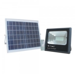V-Tac 40W IP65 Solar LED Floodlight 1050Lm 4000K Cool White (2 Year Warranty)