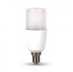 V-Tac 8W Plastic LED E27 T37 Bulb Daylight (50W Equivalent)