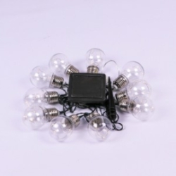 V-Tac IP54 LED Solar Festoon String Light 2 Metres with 10 LED Bulbs Warm White