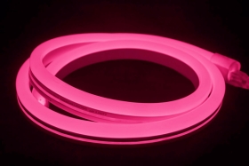 V-Tac IP65 9mmx16.5mm 8W Pink 10 Metre LED Neon Flex (6 Mounting Brackets Included)