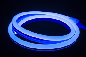 V-Tac IP65 (Indoor & Outdoor Use) 10m LED Neon Flex Blue (Complete Kit inc. Driver) 8 Watts per Metr