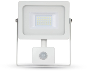 V-Tac LED PIR Floodlight 20 Watt 6000K Daylight (160W Alternative) White