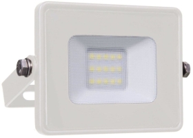 V-Tac Slimline LED Floodlight 10w Cool White (80 Watt Alternative - White Finished)