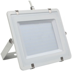 V-Tac Slimline LED Floodlight 200w Cool White (1600 Watt Alternative - White Finished)