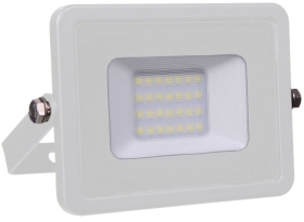 V-Tac Slimline LED Floodlight 20w Daylight (160 Watt Alternative - White Finished)