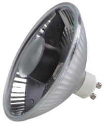 This is a 70W GX10 Reflector/Spotlight bulb that produces a Very Warm White (827) light which can be used in domestic and commercial applications
