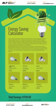 Energy Saving Calculator Infographic