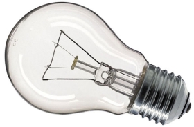 This is a 60W bulb that produces a Clear light which can be used in domestic and commercial applications