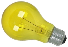This is a 25W 26-27mm ES/E27 Standard GLS bulb that produces a Yellow light which can be used in domestic and commercial applications