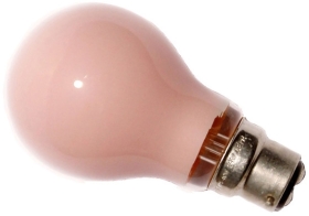This is a 60W 22mm Ba22d/BC Standard GLS bulb that produces a Pink light which can be used in domestic and commercial applications