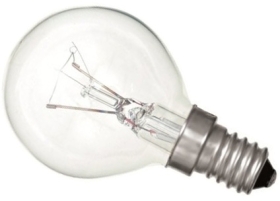 This is a 40W 14mm SES/E14 Golfball bulb that produces a Clear light which can be used in domestic and commercial applications