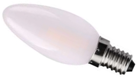 This is a 2 W 14mm SES/E14 Candle bulb that produces a Very Warm White (827) light which can be used in domestic and commercial applications