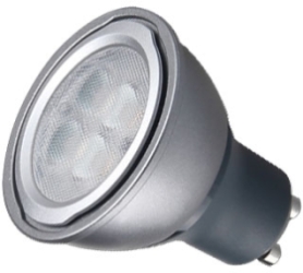 This is a 6 W GU10 Reflector/Spotlight bulb that produces a Daylight (860/865) light which can be used in domestic and commercial applications