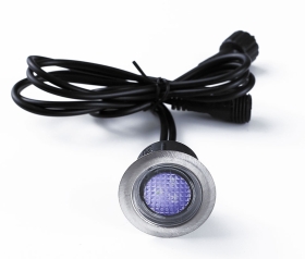 This is a 4.65 W Deck Lighting bulb that produces a Blue light which can be used in domestic and commercial applications
