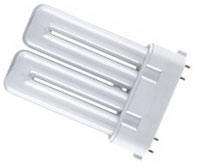 This is a 18W 2G10 Multi Tube bulb that produces a Warm White (830) light which can be used in domestic and commercial applications
