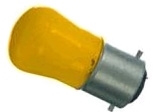 This is a 15W 22mm Ba22d/BC Pygmy bulb that produces a Amber light which can be used in domestic and commercial applications