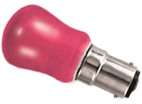 This is a 15W 15mm Ba15d/SBC Pygmy bulb that produces a Pink light which can be used in domestic and commercial applications