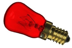 This is a 15W 14mm SES/E14 Pygmy bulb that produces a Red light which can be used in domestic and commercial applications