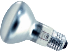 This is a 60W 26-27mm ES/E27 Reflector/Spotlight bulb that produces a Diffused light which can be used in domestic and commercial applications