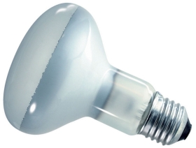 This is a 100W 26-27mm ES/E27 Reflector/Spotlight bulb that produces a Diffused light which can be used in domestic and commercial applications