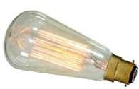 This is a 60W 22mm Ba22d/BC Squirrel Cage bulb that produces a Warm White (830) light which can be used in domestic and commercial applications
