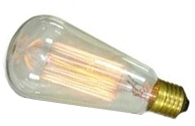 This is a 60W 26-27mm ES/E27 Squirrel Cage bulb that produces a Warm White (830) light which can be used in domestic and commercial applications