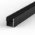 1 Metre Deep Recessed Black LED Profile P5 (15mm x 15mm)