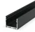 1 Metre Deep Surface Black LED Profile (31.4mm x 25mm) P22-3