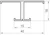 1 Metre T Shaped Aluminium LED Profile P9-1 (40mm x 18mm)