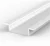 1 Metre Wide Recessed White LED Profile P14 (10.65mm x 30.8mm)