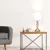 Pair of MiniSun Traditional Wrought Touch Table Lamps Chrome & White