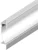 2m Silver Anodised Profile P26-3