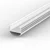 2 Metre Circular White LED Profile P8 (14.6mm x 13.4mm)