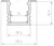 2 Metre Deep Recessed White LED Profile P25-1 (18.4mm x 18.9mm)