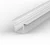 2 Metre Deep Recessed White LED Profile P18 (15.85mm x 15.4mm)