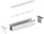 2 Metre Deep Recessed White LED Profile P25-1 (18.4mm x 18.9mm)
