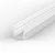 2 Metre Deep Recessed White LED Profile P5 (15mm x 15mm)