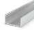 2 Metre Surface Silver Anodized LED Profile (48mm x 25mm) P23-3