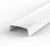 2 Metre Wide Surface Mounted White LED Profile P13 (30.8mm x 10mm) C/W Opal Cover