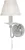 Elstead Lighting E14 Finsbury Park 1 Light Wall Light in Polished Nickel